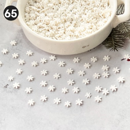 [도매] 065 흰색눈꽃 데코가루 (최소구매수량 10개)